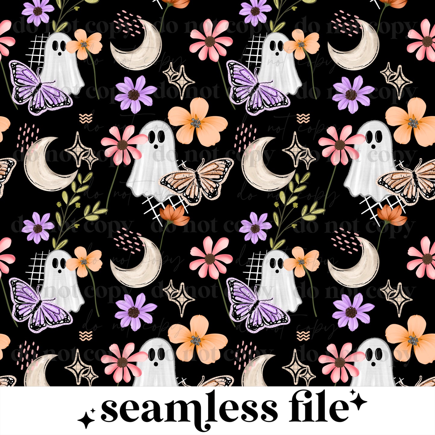 Spring Floral Ghost ~ 26CSC02T
