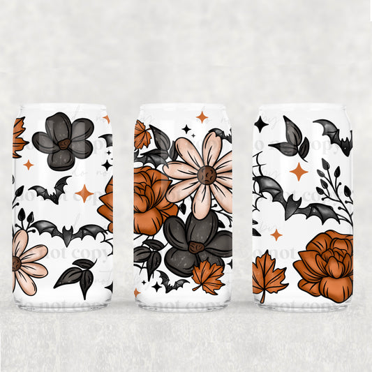163UV ~  UV DTF Wrap ~ 25CSC09 ~ Fall Bats and Florals