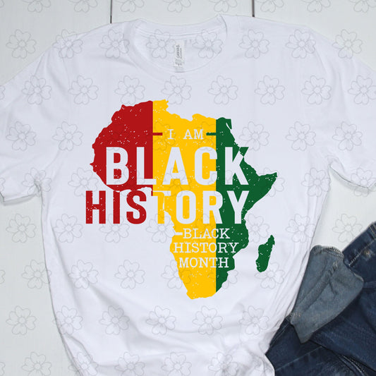 I am Black History-Africa ~ 24ETS01 ~ DTF Transfer
