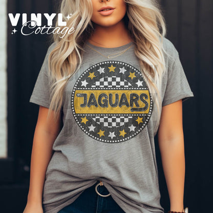 Jaguars ~ Seeing Stars Gold ~ DTF Transfer
