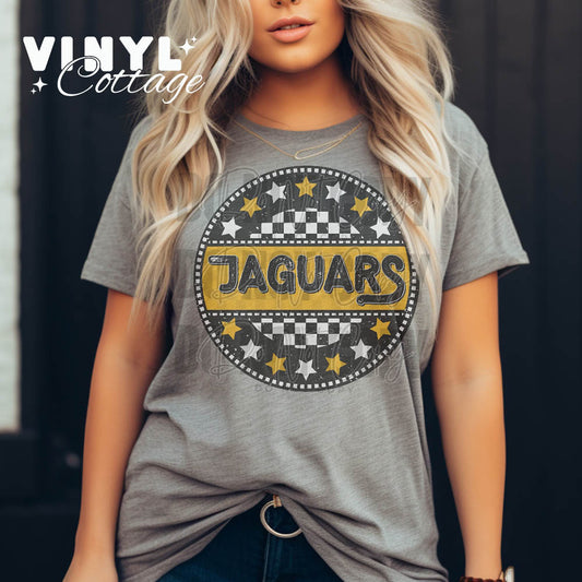 Jaguars ~ Seeing Stars Gold ~ DTF Transfer