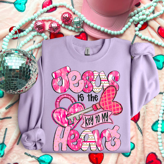 Jesus is the Key to my Heart ~ DTF Transfer
