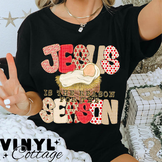 Jesus Reason for Season ~ DTF Transfer