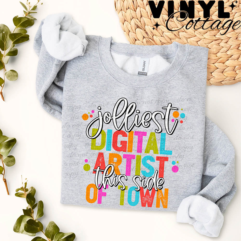 Jolliest Digital Artist ~ DTF Transfer