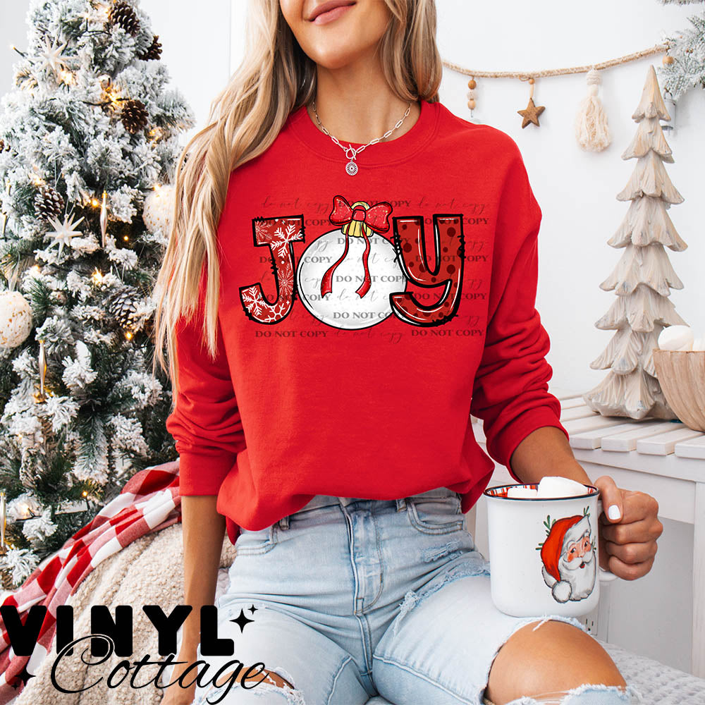 Joy Red ~ DTF Transfer