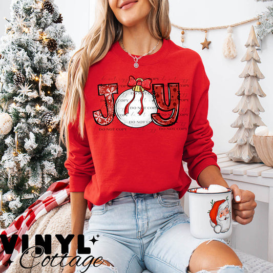 Joy Red ~ DTF Transfer