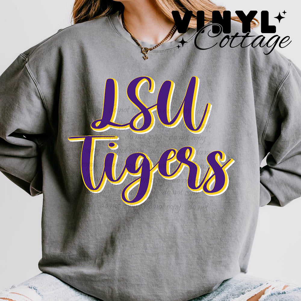 Tigers Purple ~ DTF Transfer