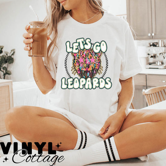 Painted Mascot ~ Leopards ~ DTF Transfer