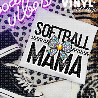 Softball Mama ~ 24ECH09 ~ DTF Transfer