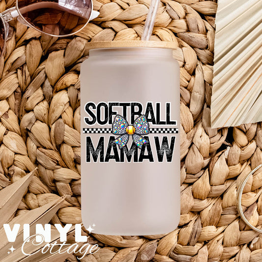 Softball Mamaw ~ UV DTF DECAL