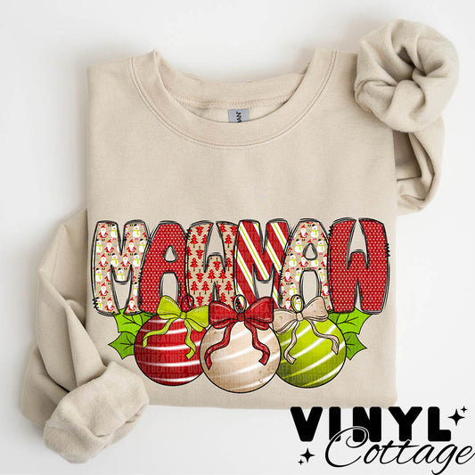 Christmas Bell ~ Mawmaw ~ DTF Transfer