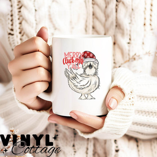 Merry Cluck-mas Y'all ~ UV DTF DECAL