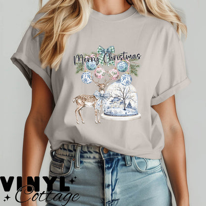 Merry Christmas Snow Globe ~ DTF Transfer