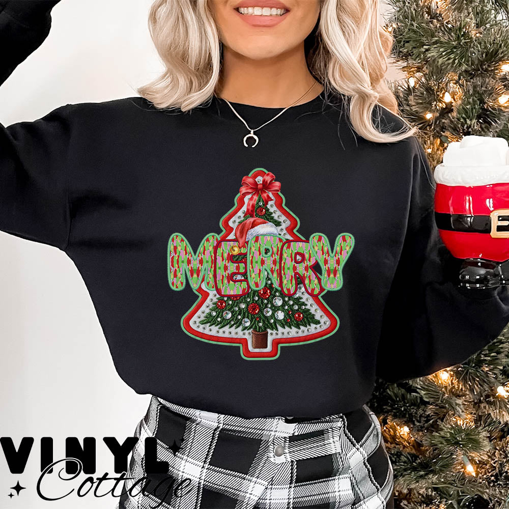 Merry Tree  ~ DTF Transfer