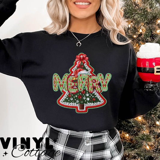 Merry Tree  ~ DTF Transfer