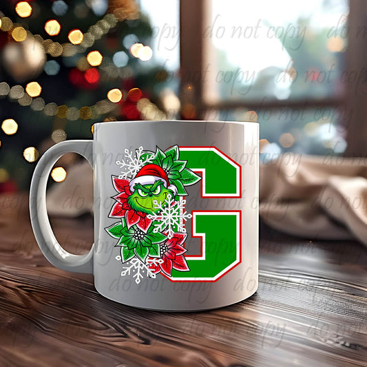 Mister Mean Poinsettia ~ UV DTF DECAL
