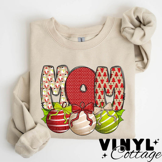 Christmas Bell ~ Mom ~ DTF Transfer