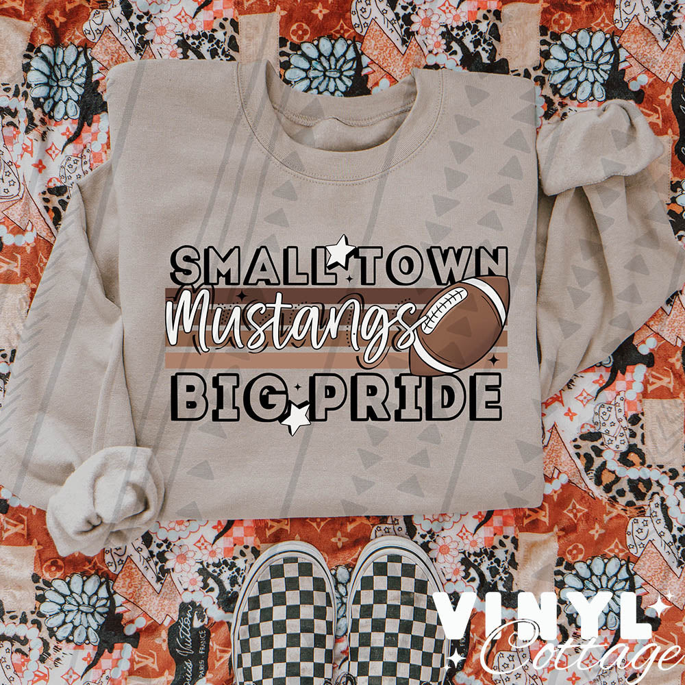 Small Town ~ Mustangs ~ DTF Transfer