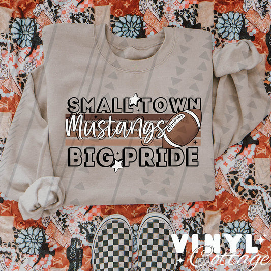 Small Town ~ Mustangs ~ DTF Transfer