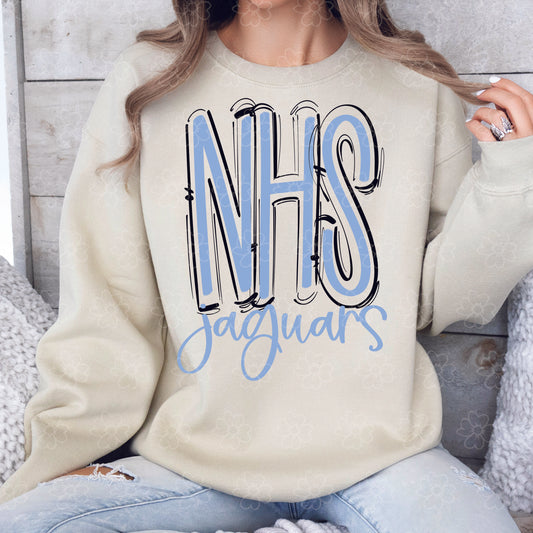 Northridge Jaguars ~ Spaced Out ~ SAG26 ~ DTF Transfer