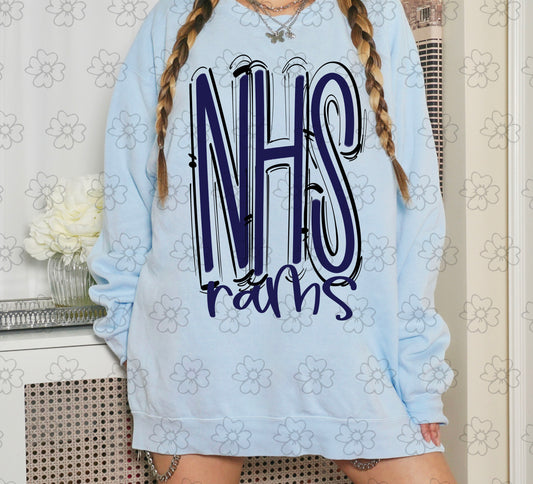 Northside Rams ~ Spaced Out ~ SAG26 ~ DTF Transfer
