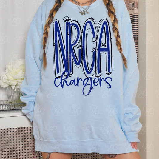 North River Christian Academy Chargers ~ Spaced Out ~ SAG26 ~ DTF Transfer