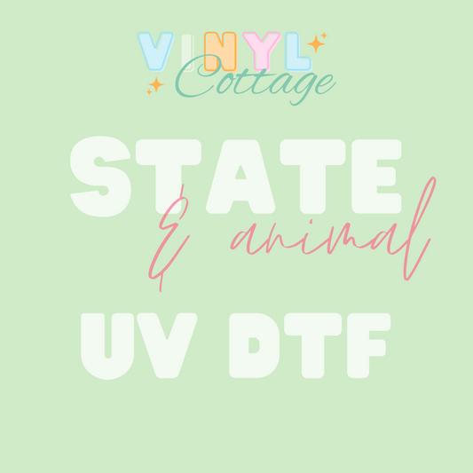 State and Animal ~ UV DTF Transfers