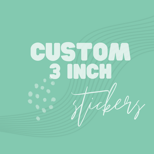 Custom 3 Inch Circle Stickers ~ Set of 100 CT04