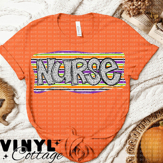 Dotted Halloween ~ Nurse ~ DTF Transfer