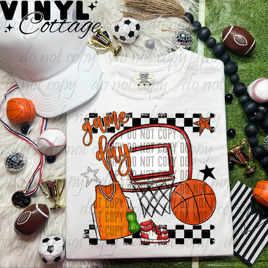 Orange Basketball ~ DTF Transfer
