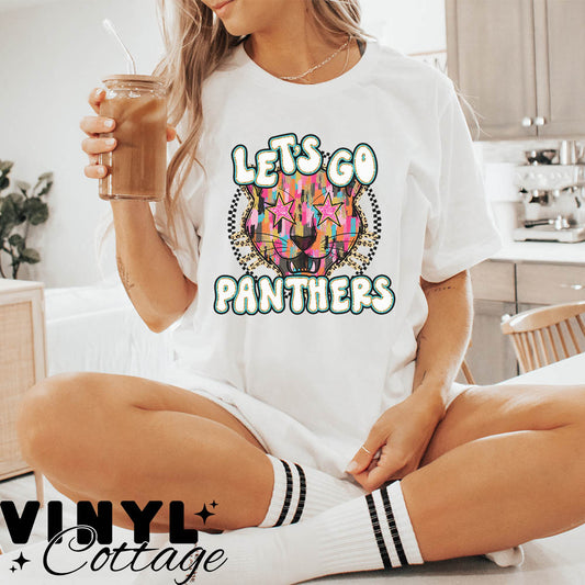 Painted Mascot ~ Panthers ~ DTF Transfer