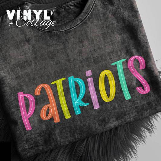Patriots ~ Bright Line ~ DTF Transfer