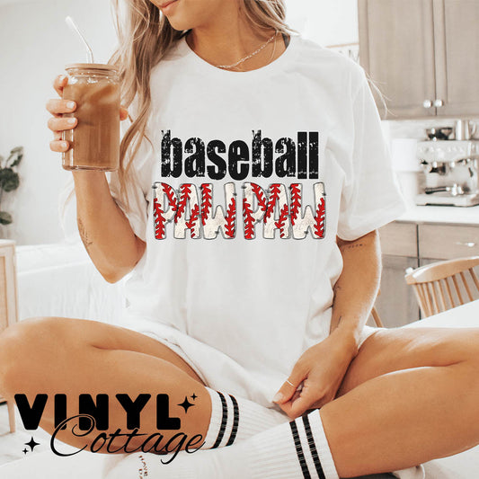 Baseball Pawpaw ~ Baseball Names ~ DTF Transfer