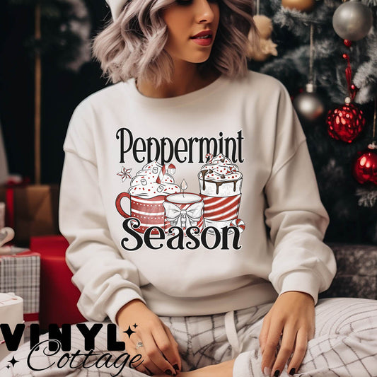 Peppermint Season ~ DTF Transfer