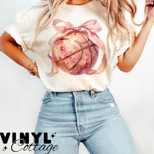 Pink Basketball ~ DTF Transfer
