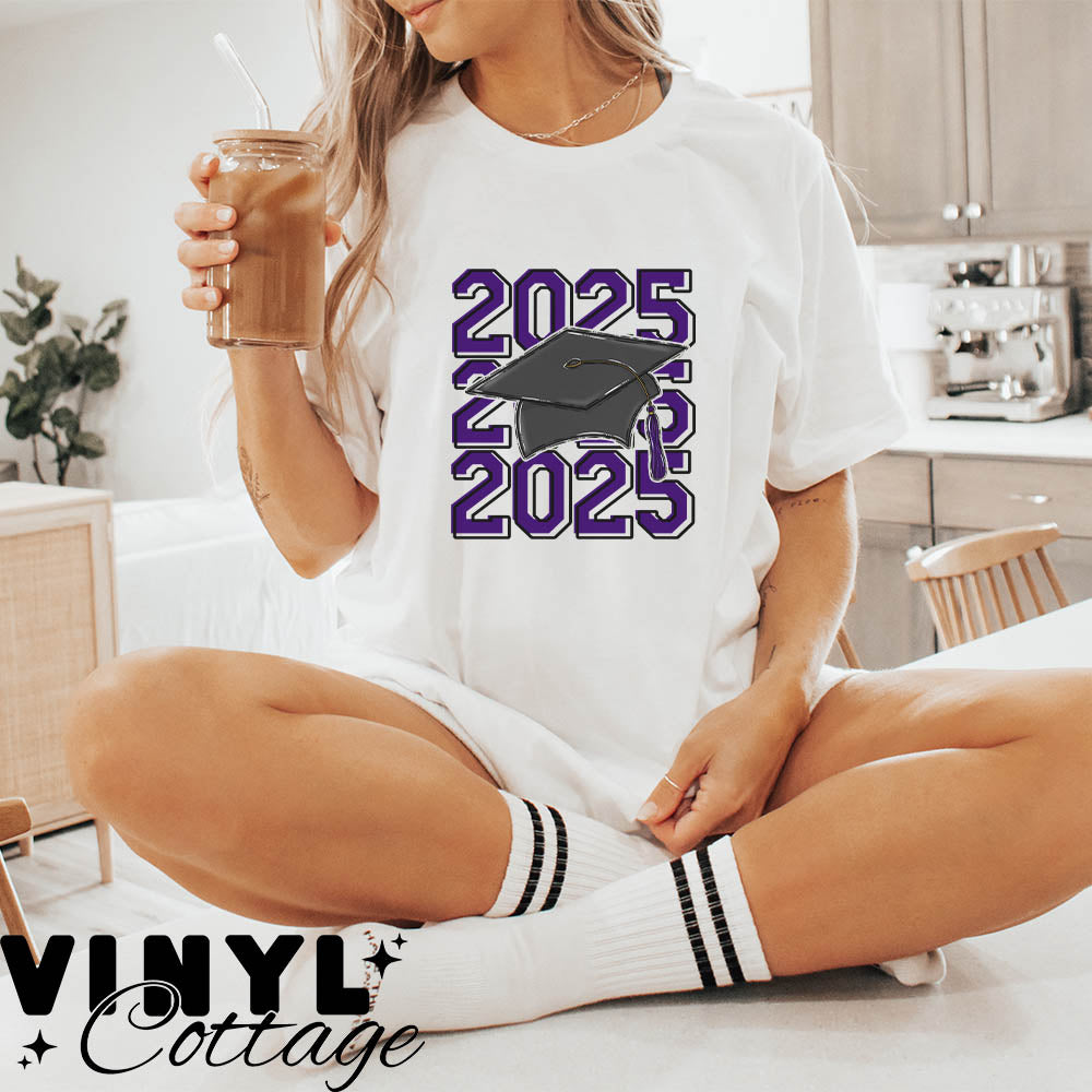 Grad Cap ~ Purple ~ DTF Transfer