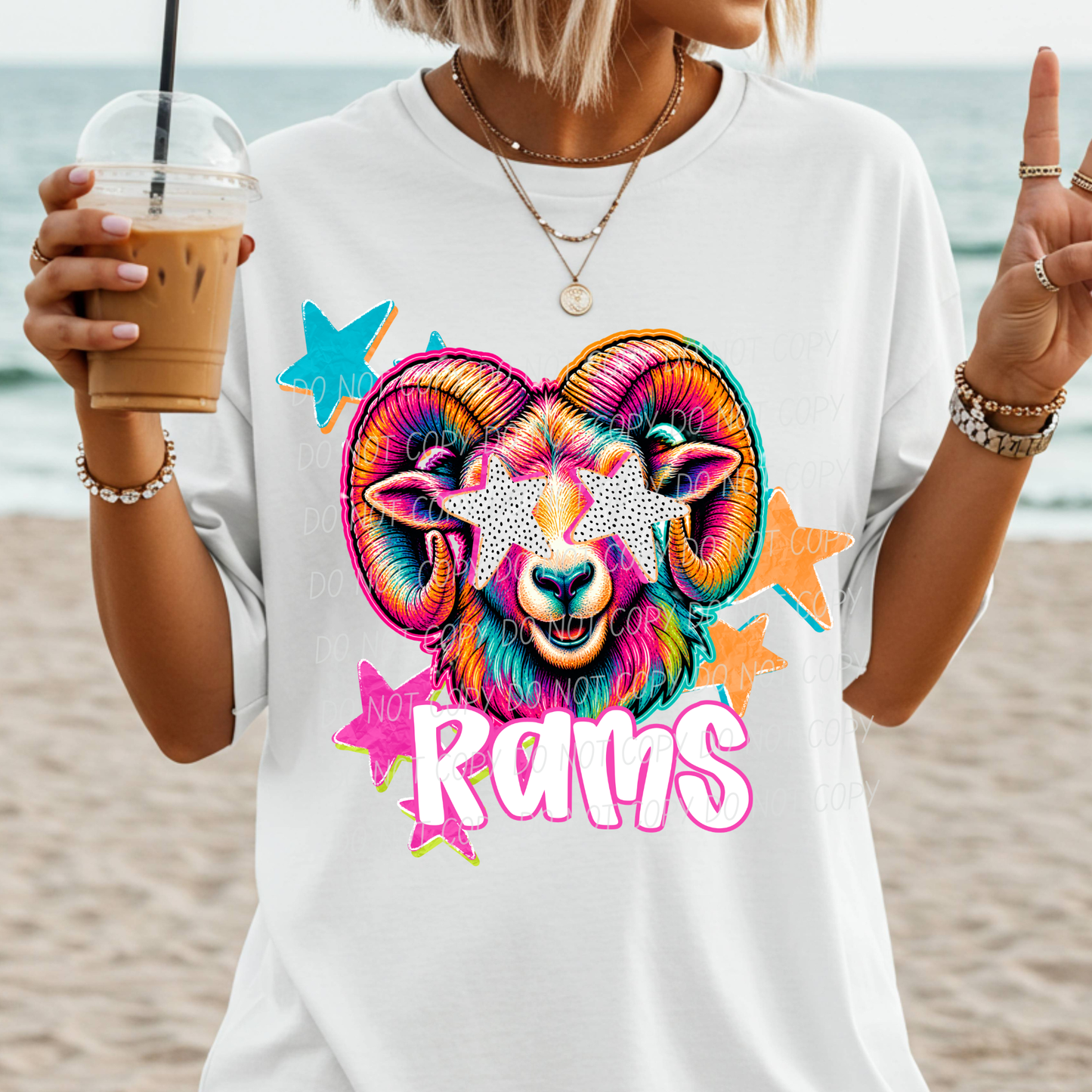 Rams ~ Pop Art ~ 26CSD ~ DTF Transfer