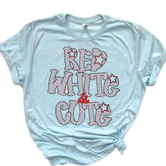 Red White and Cute ~ 25CSD05 ~ DTF Transfers