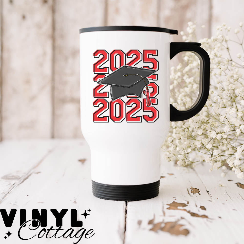 Grad Cap ~ Red ~ UV DTF DECAL – Vinyl Cottage