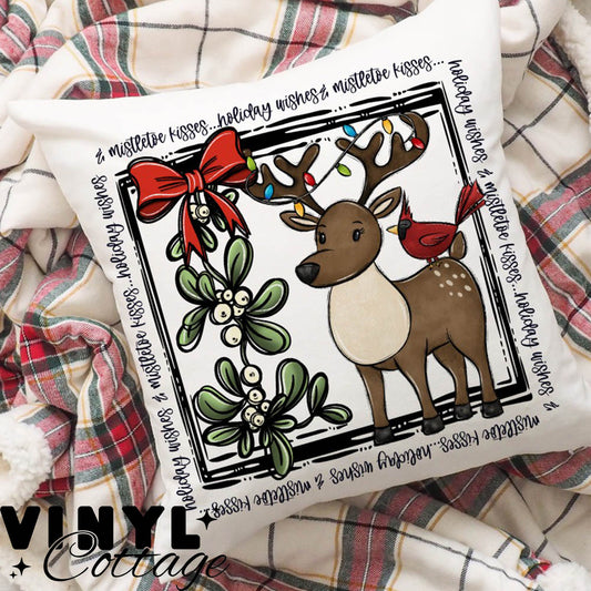 Reindeer With Lights ~ DTF Transfer