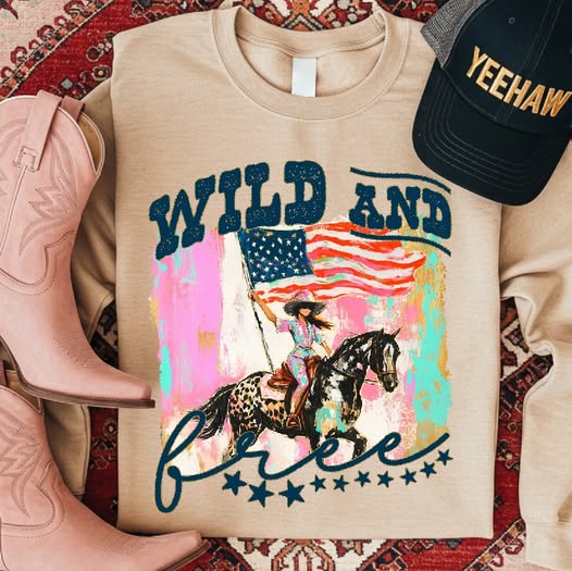 Wild and Free ~ SAG26 ~ DTF Transfer