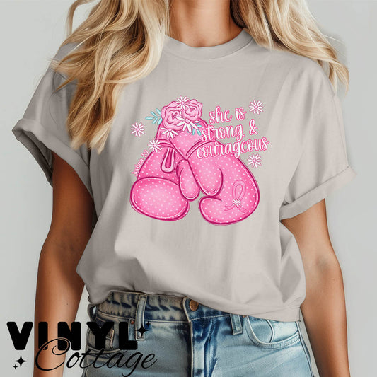 She Is Strong and Courageous ~ DTF Transfer