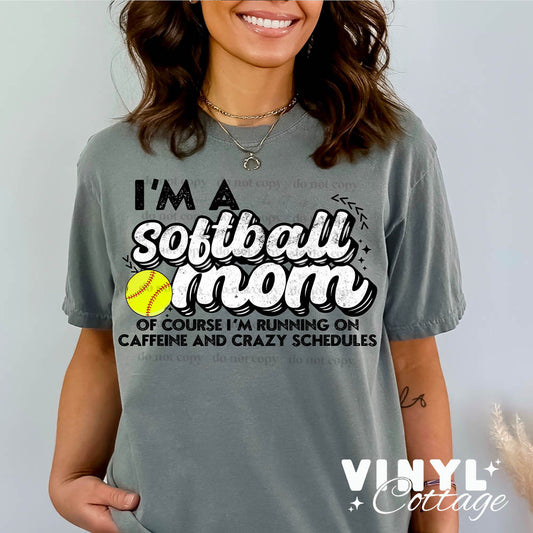 Softball Mom ~ DTF Transfer