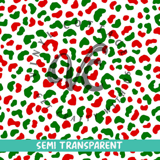 Christmas Leopard ~ Semi Transparent ~ ST26