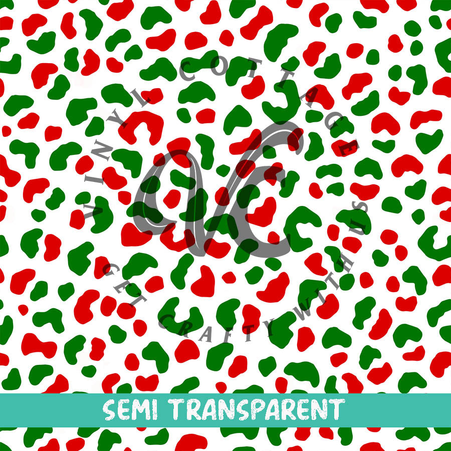 Christmas Leopard ~ Semi Transparent ~ ST26