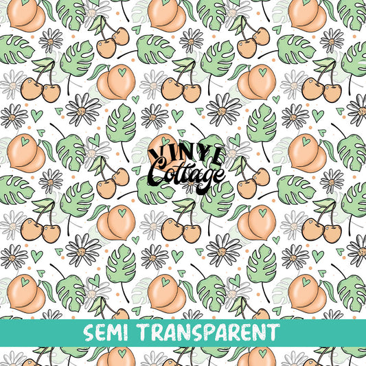 Peachy Monstera ~ Semi Transparent ~ ST40