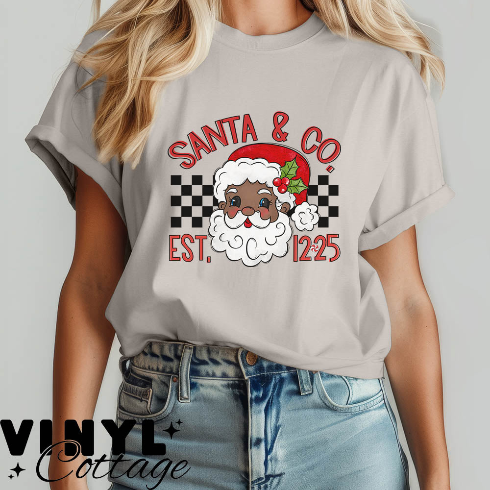 Santa & Co. Medium Tone ~ DTF Transfer