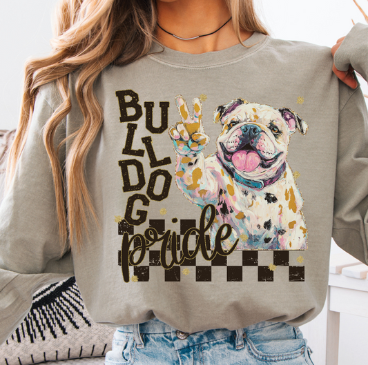 Bulldogs ~ Grunge Mascot ~ SAG25 ~ DTF Transfer