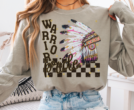 Warriors ~ Grunge Mascot ~ SAG25 ~ DTF Transfer
