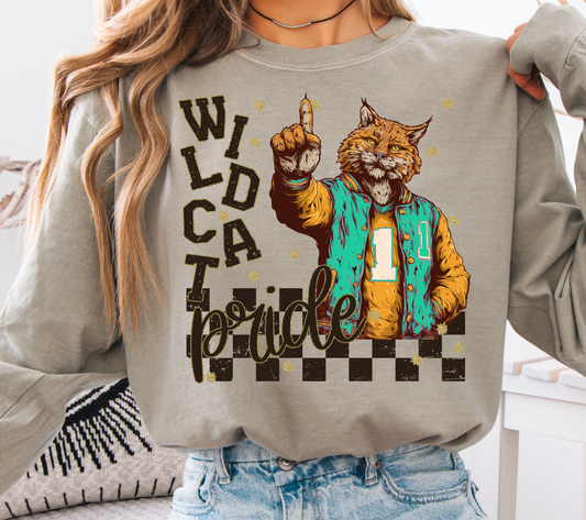 Wildcats ~ Grunge Mascot ~ SAG25 ~ DTF Transfer